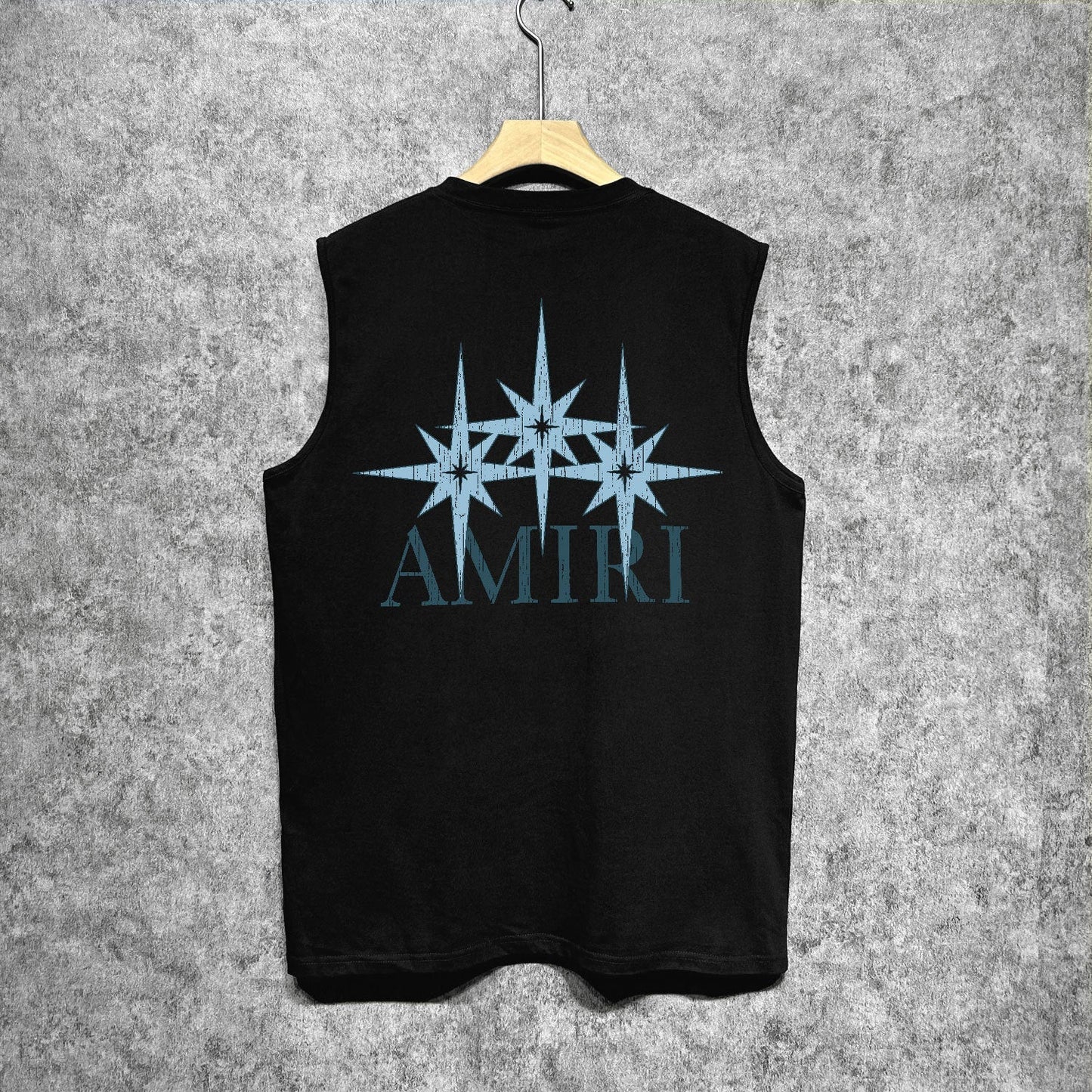Amiri tank top bone crack star print