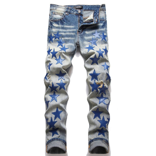 Amiri Jeans Stars Ripped Jeans