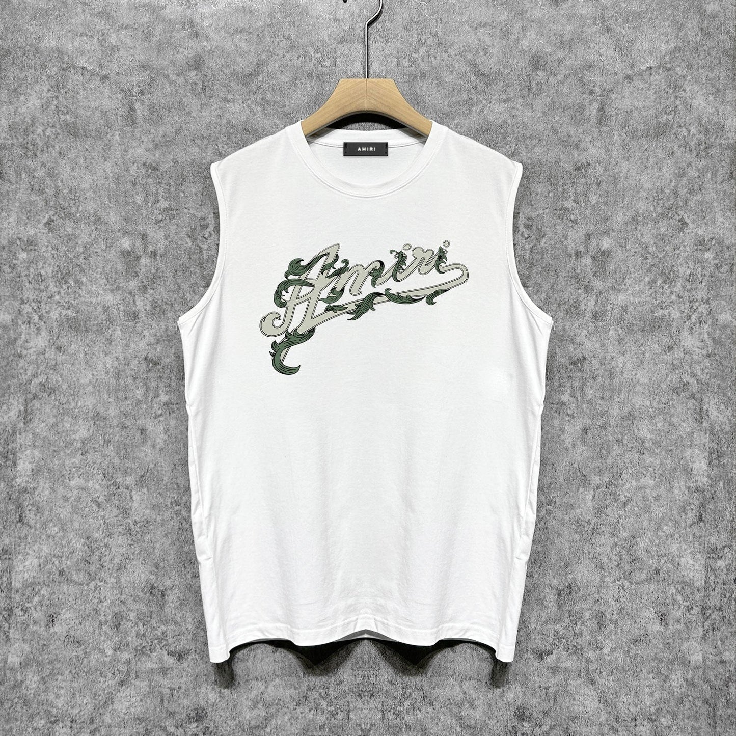 Amiri tank top ye man letterprinting
