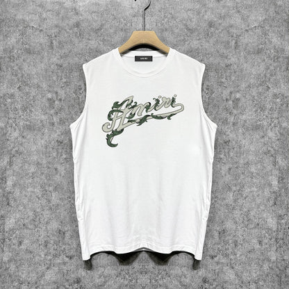 Amiri tank top ye man letterprinting