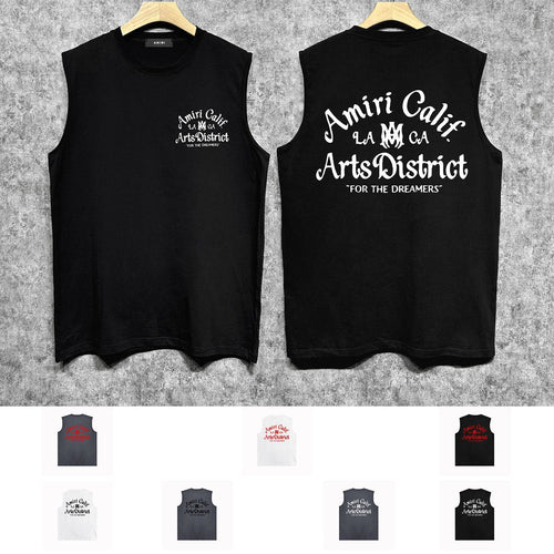 Amiri tank top artistic word printing