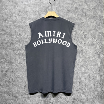 Amiri tank top hollywood pure letterprinting