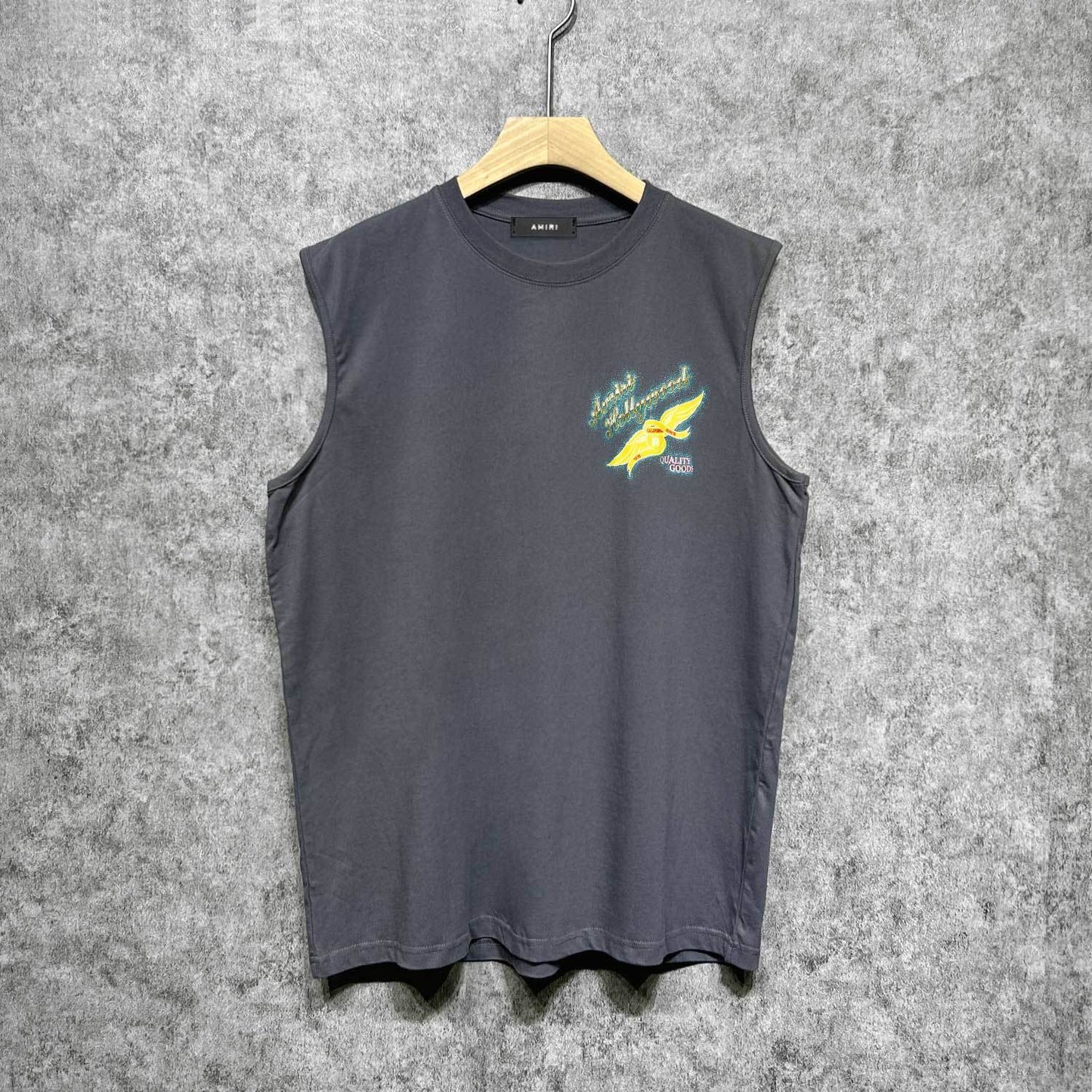 Amiri tank top star point wings printing