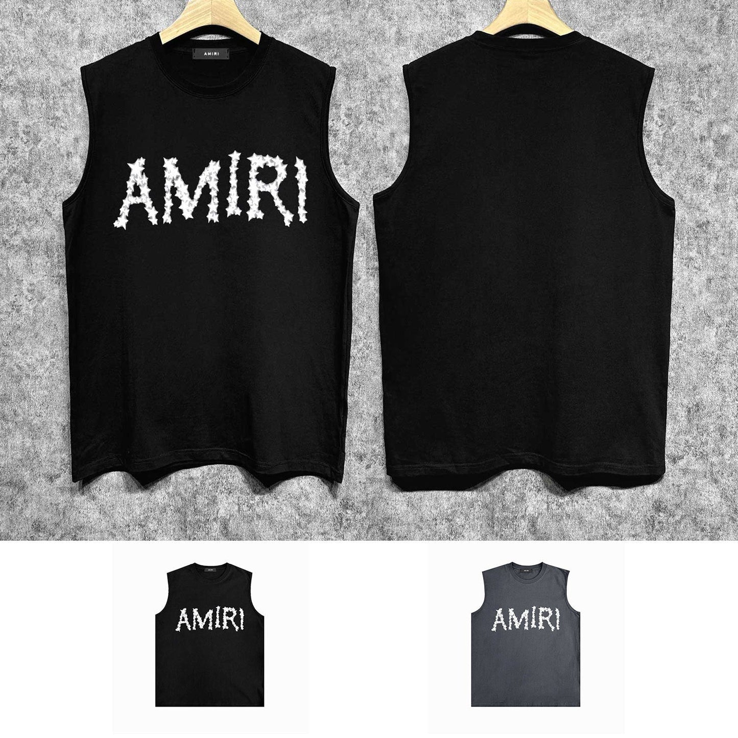 Amiri tank top mist star printing