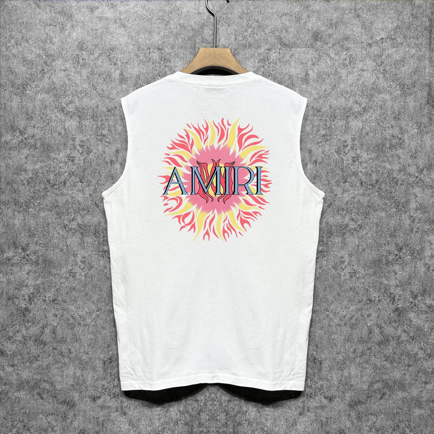Amiri tank top colorful sun print