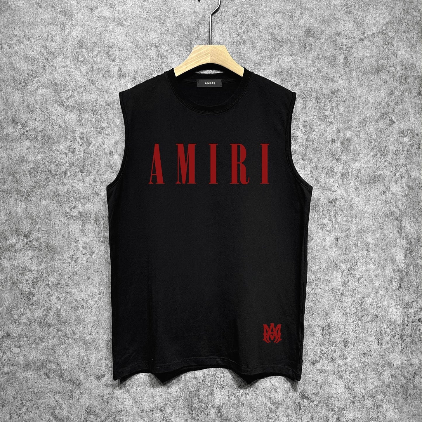 Amiri tank top letter spider printing