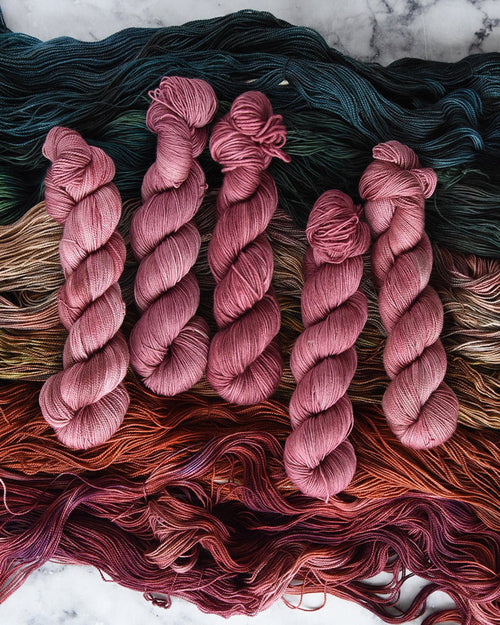 Destination Yarn fingering weight yarn Cactus Bloom