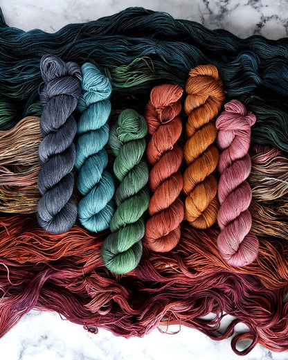 Destination Yarn fingering weight yarn Cactus Bloom