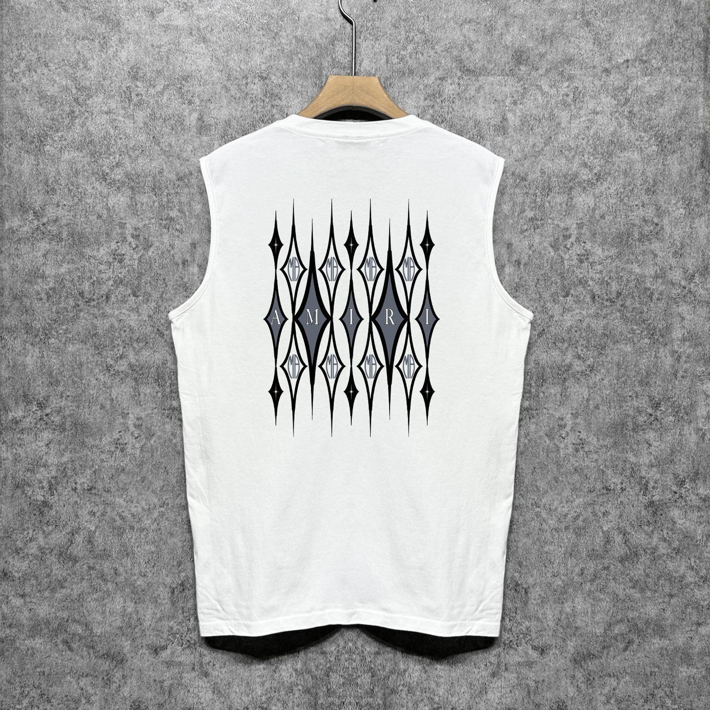 Amiri tank top retro geometric graphic printing