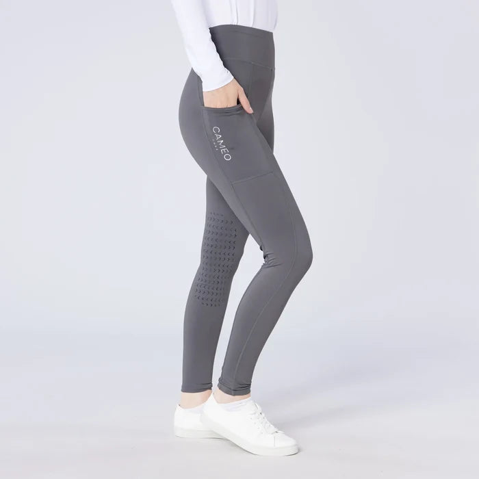 Cameo Equine Ladies Core Riding Tights- Grey
