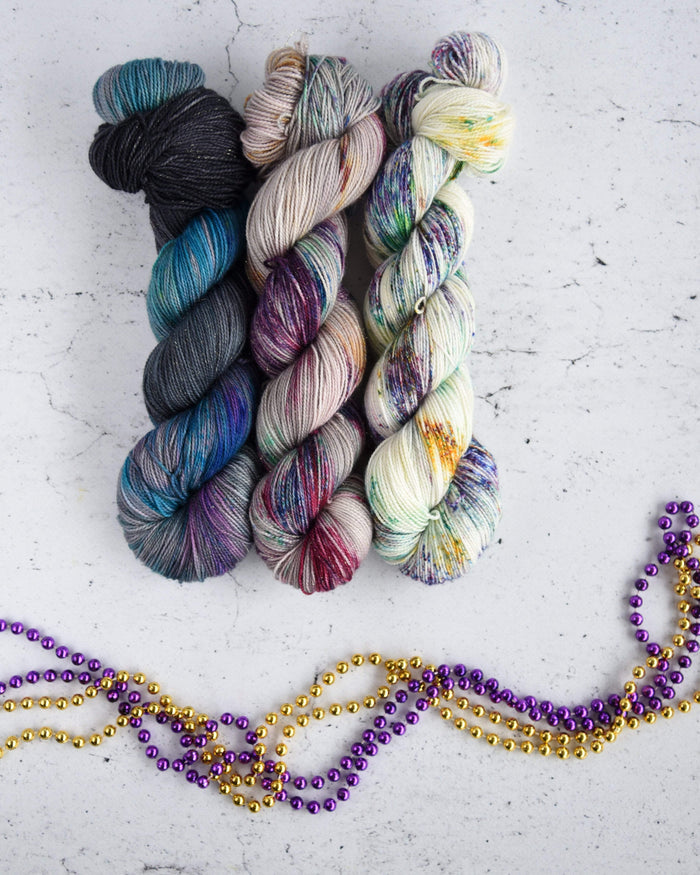 Destination Yarn fingering weight yarn Carnival of Venice
