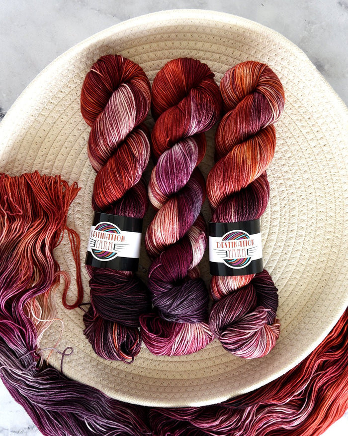 Destination Yarn fingering weight yarn Voyage Cave of Hands
