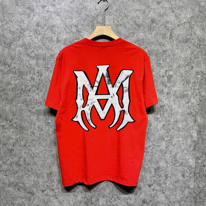Amiri t shirts spider printing short sleeve