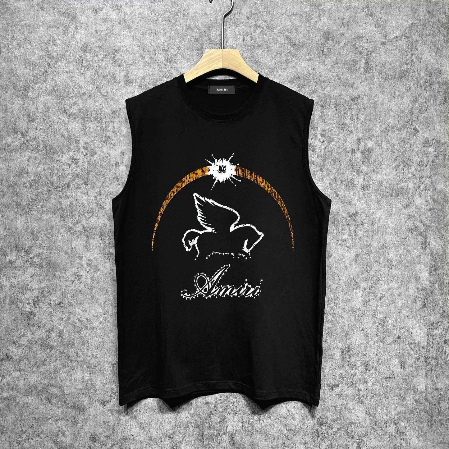 Amiri tank top night sky pegasus printing