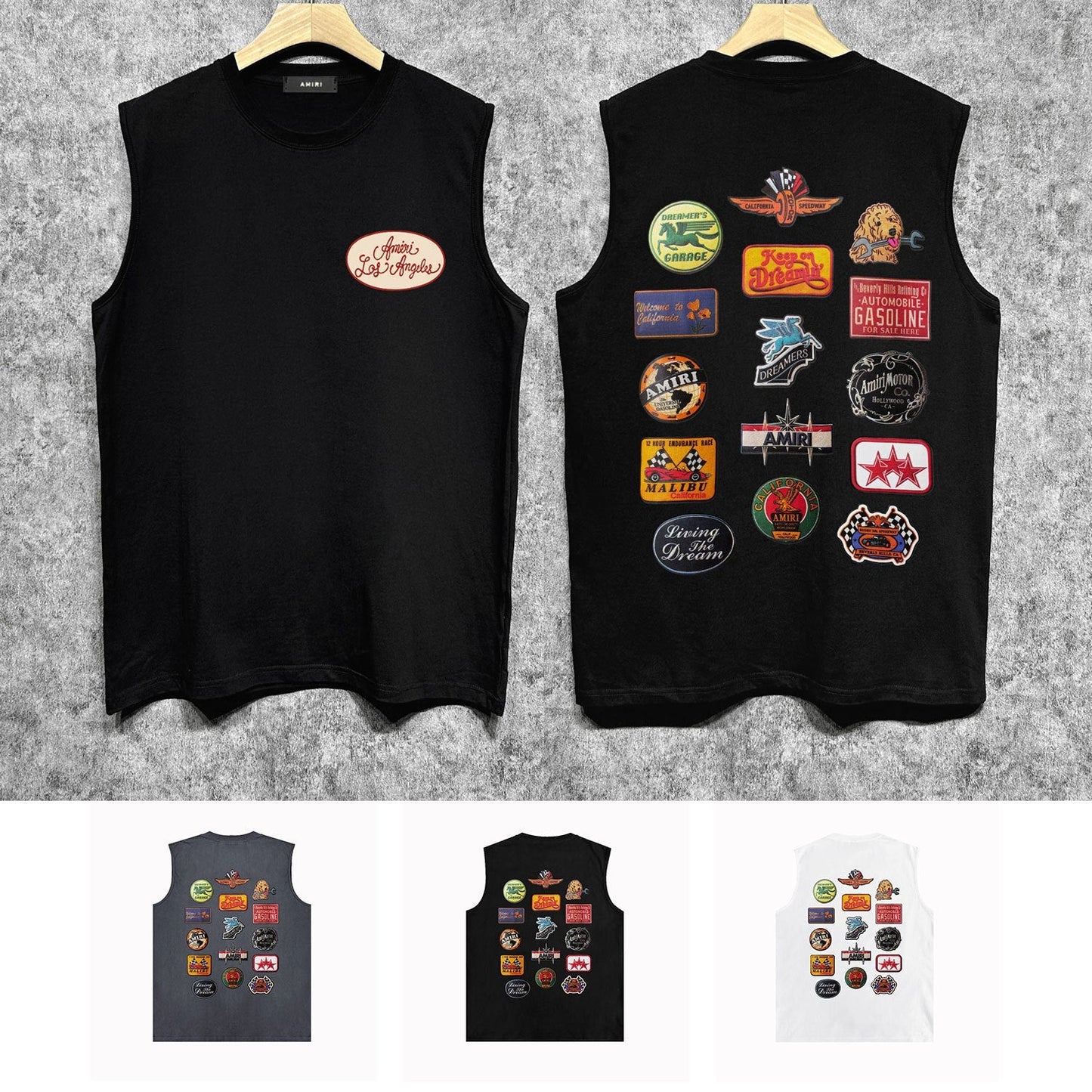 Amiri tank top multi-chapter printing