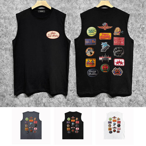Amiri tank top multi-chapter printing