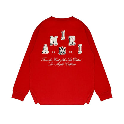 Amiri Long Sleeved Shirt Printed Trendy Pure Cotton