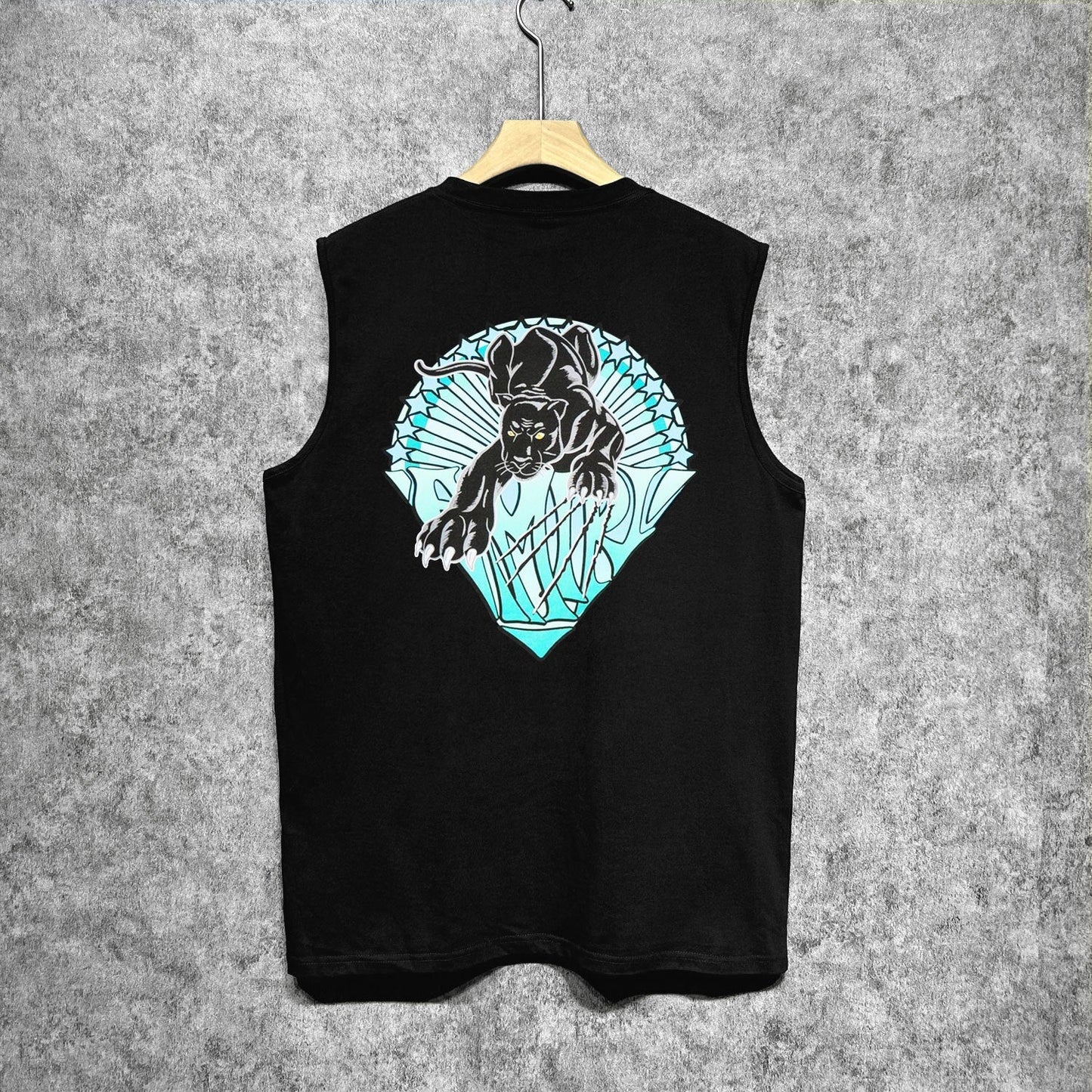 Amiri tank top black panther print