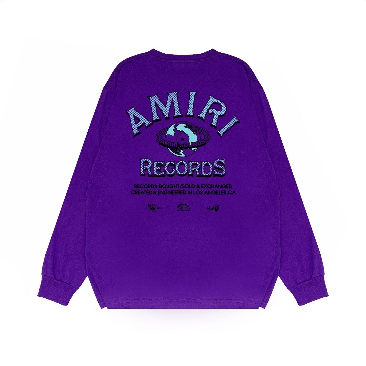 Amiri Long Sleeved Shirt Printed Trendy Pure Cotton