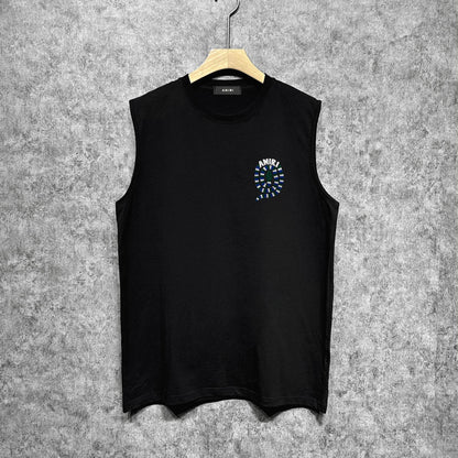 Amiri tank top patchwork colorful snake printing
