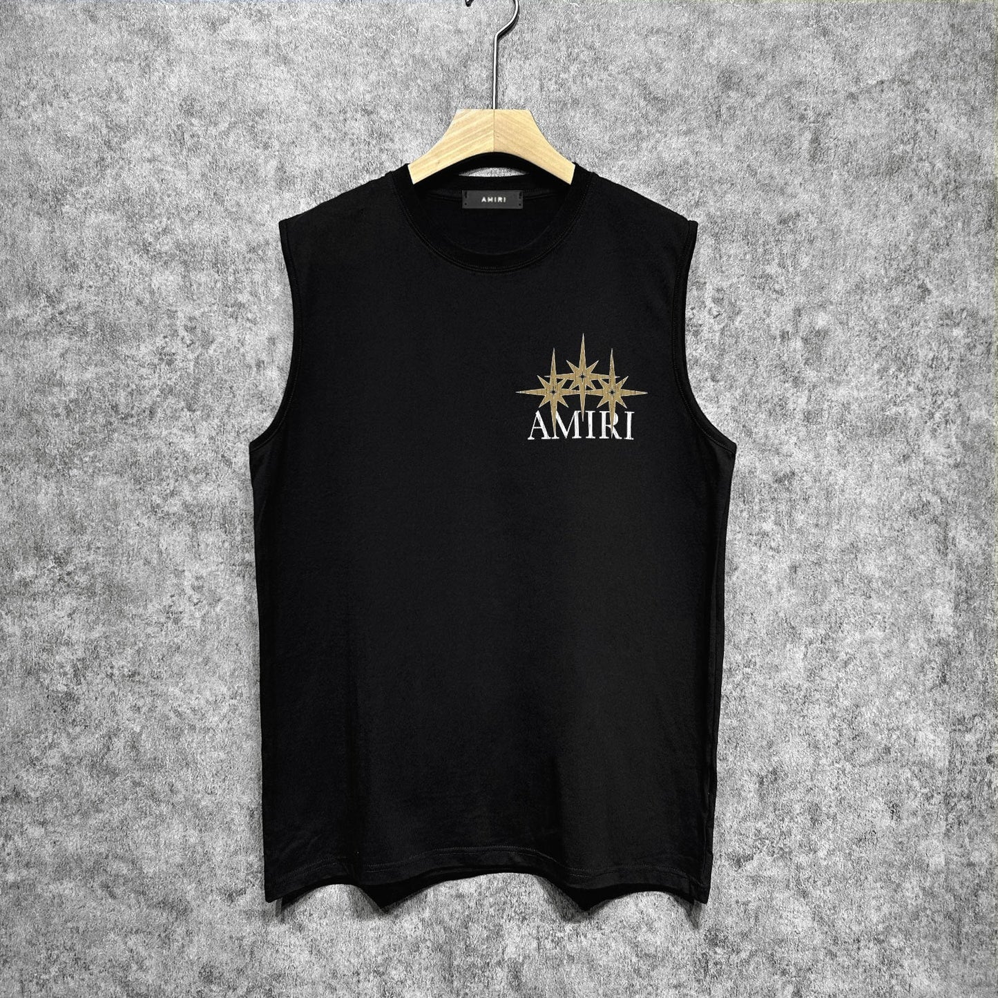 Amiri tank top bone crack star print