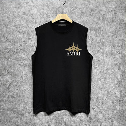 Amiri tank top bone crack star print