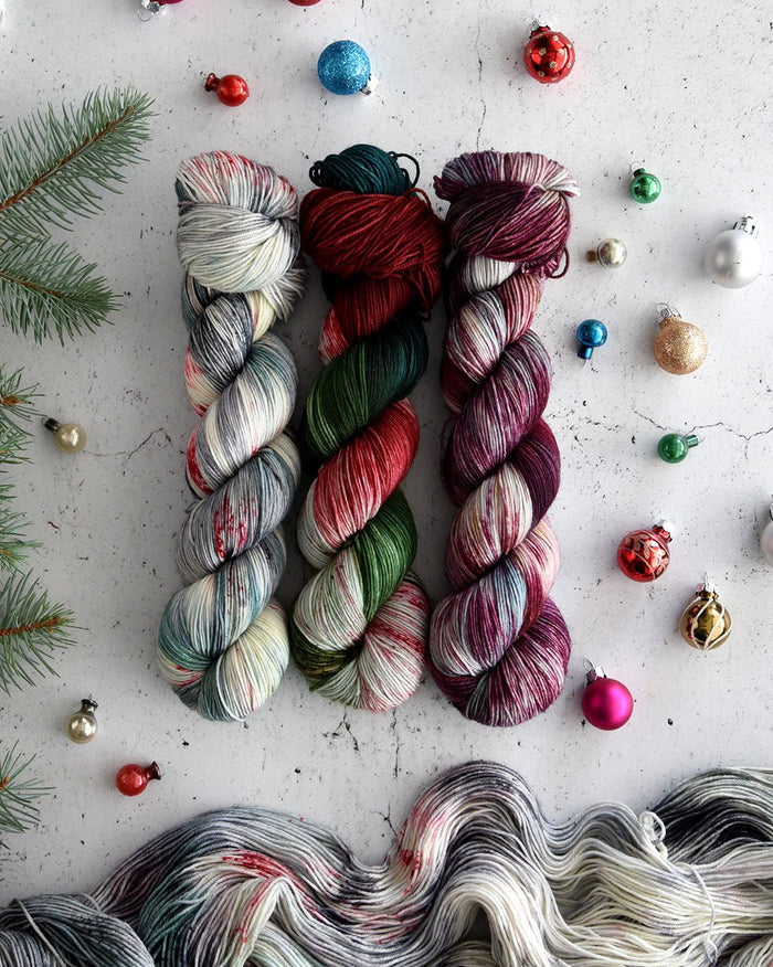 Destination Yarn fingering weight yarn Christmas in Paris