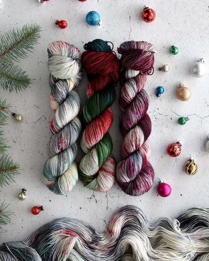Destination Yarn fingering weight yarn Christmas in Paris