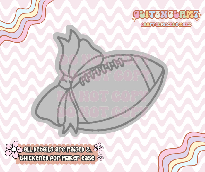 Coquette Football Silicone Mold