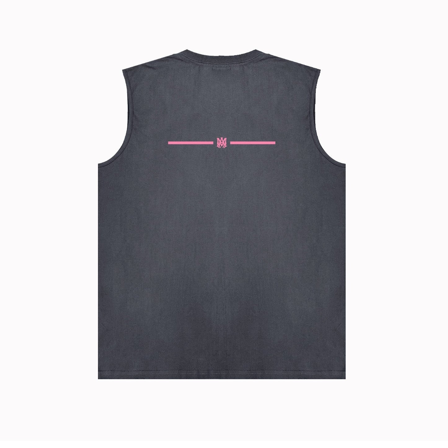 Amiri tank top small spider letter horizontal stripprinting