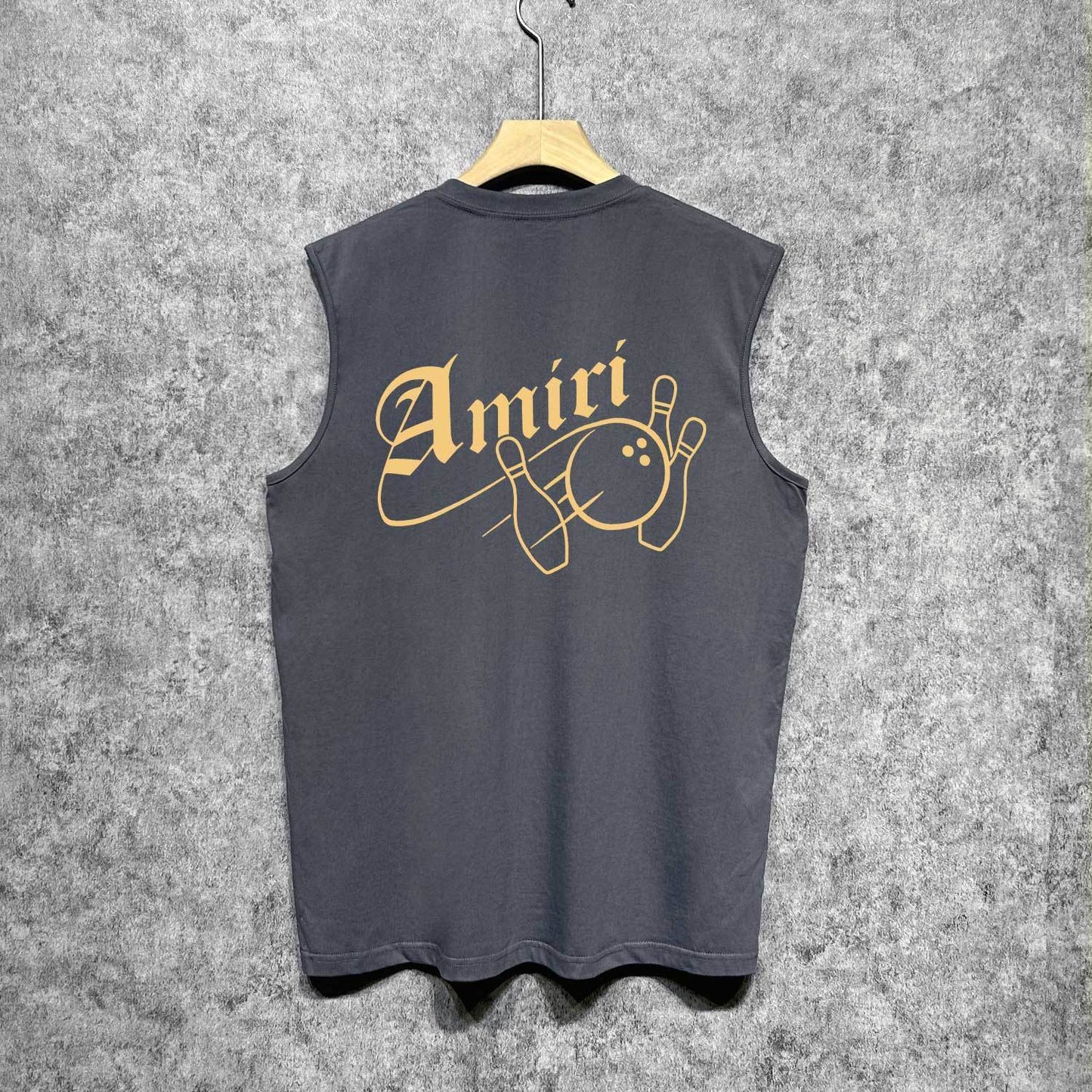 Amiri tank top bowling print