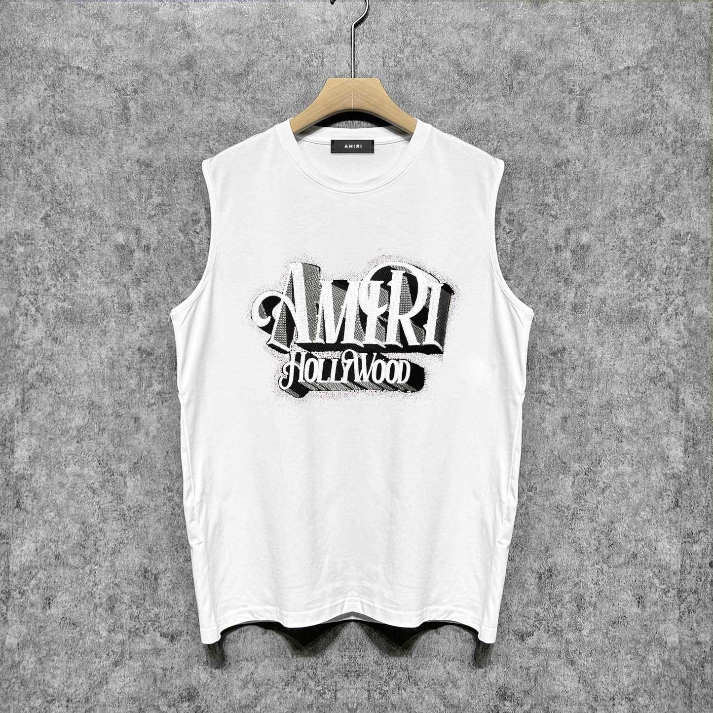Amiri tank top stereo hollywood printing