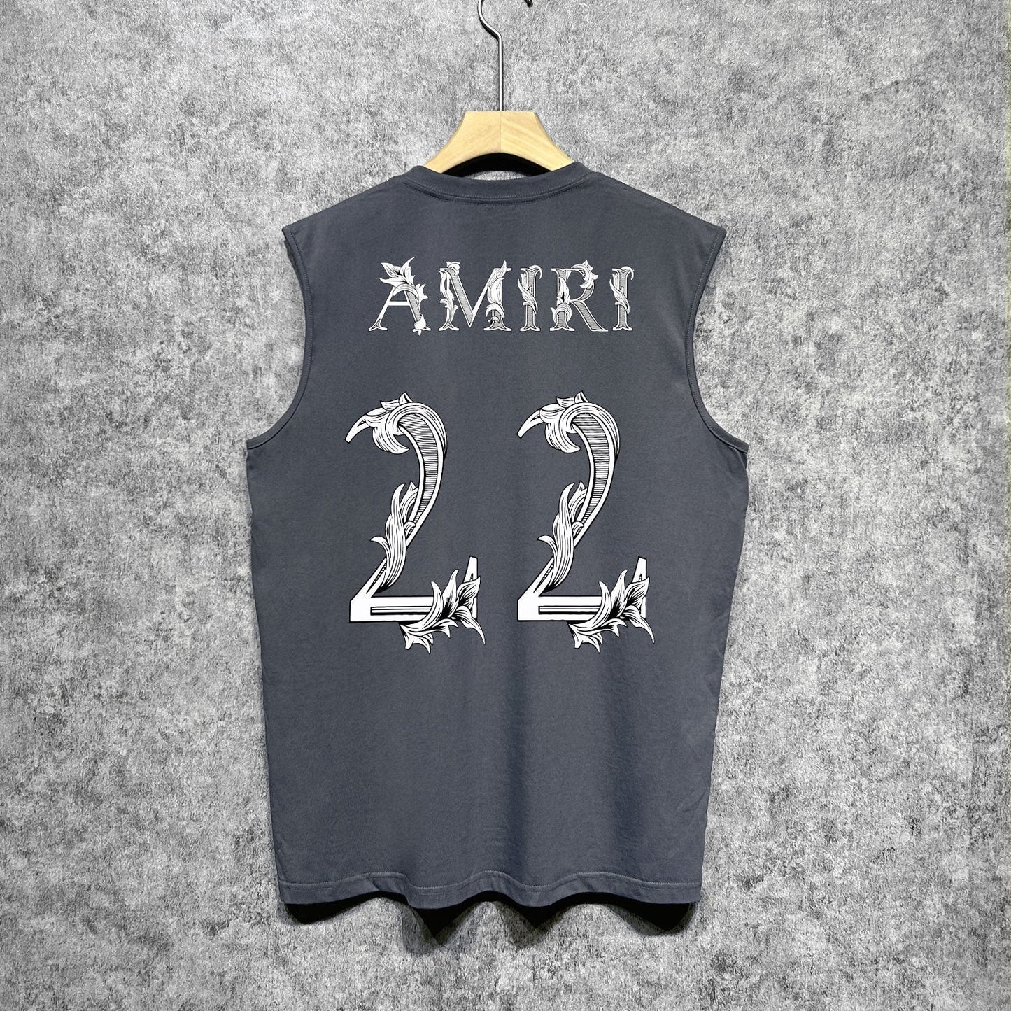 Amiri tank top digital vine printing
