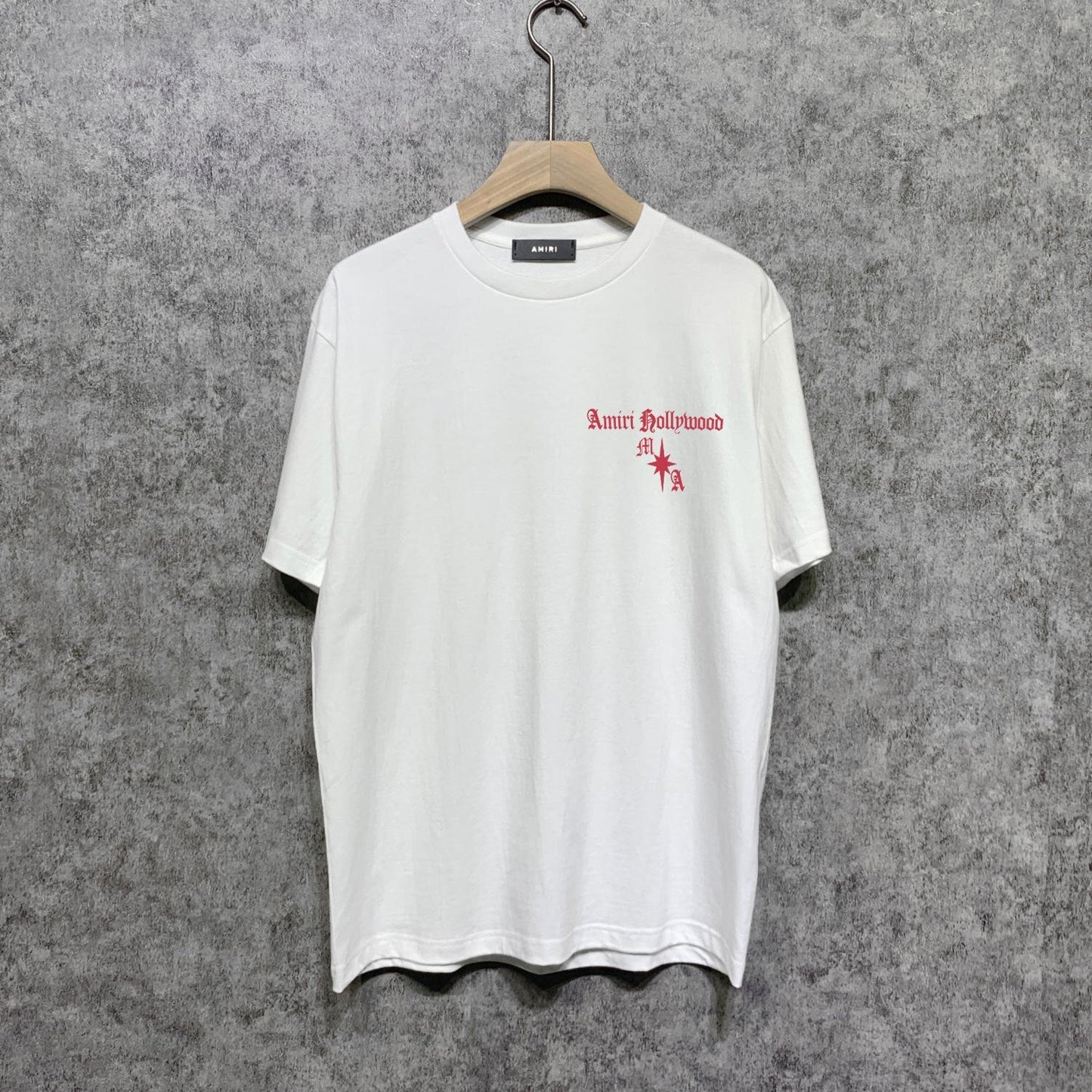 Amiri t shirts sanskrit printing short sleeve