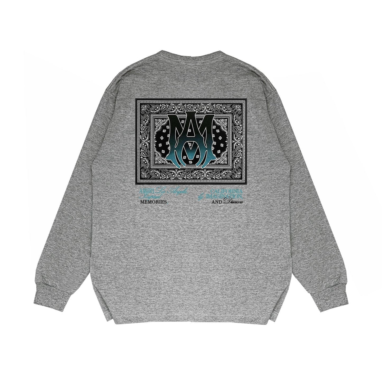 Amiri Long Sleeved Shirt Printed Trendy Pure Cotton
