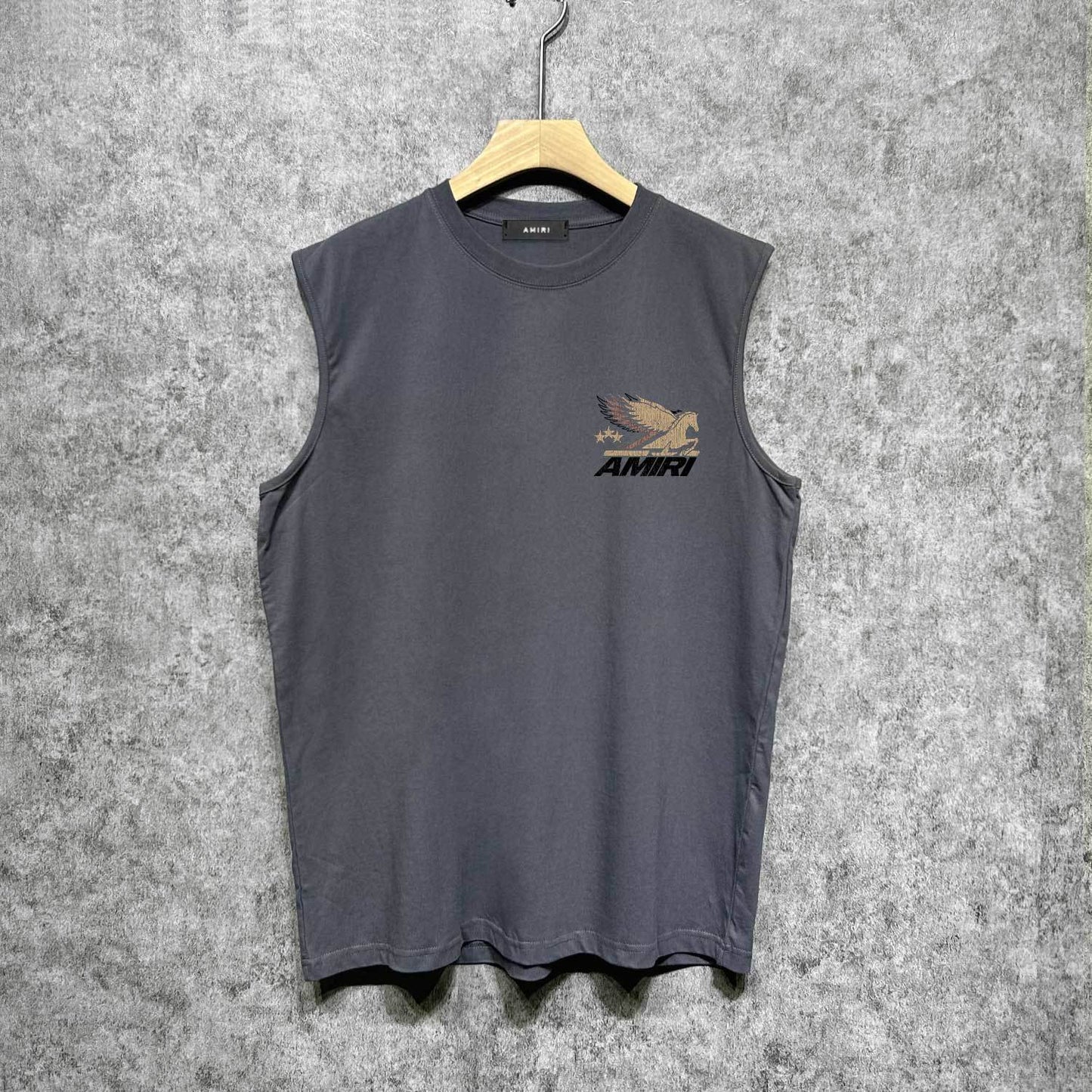 Amiri tank top mottled pegasus print