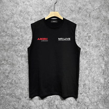 Amiri tank top tv channel printing