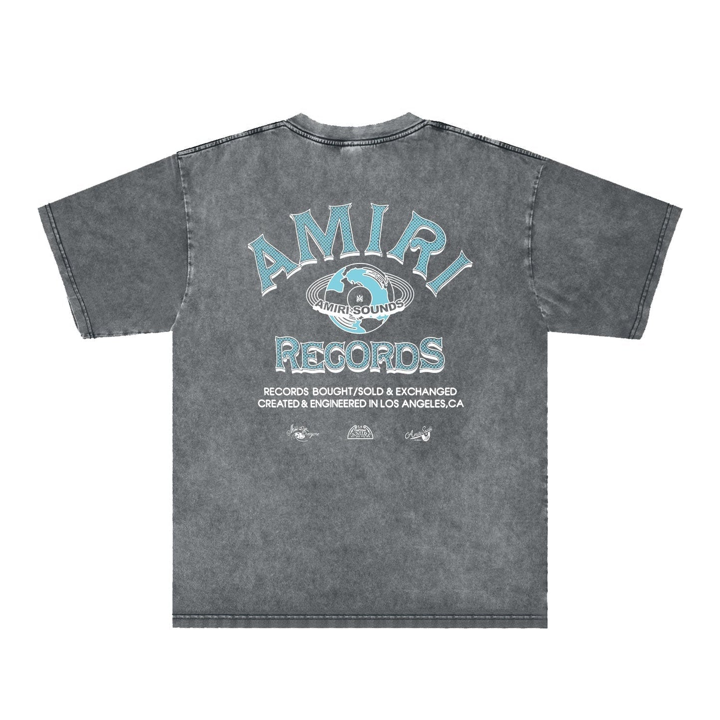 Amiri Washed Distressed T Shirt Printed Trendy Pure Cotton