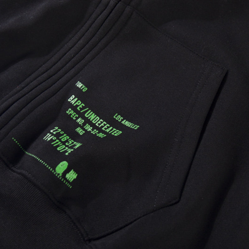 Bathing Ape Hoodie Zip Cardigan Double Hat Shark Sweater Jacket