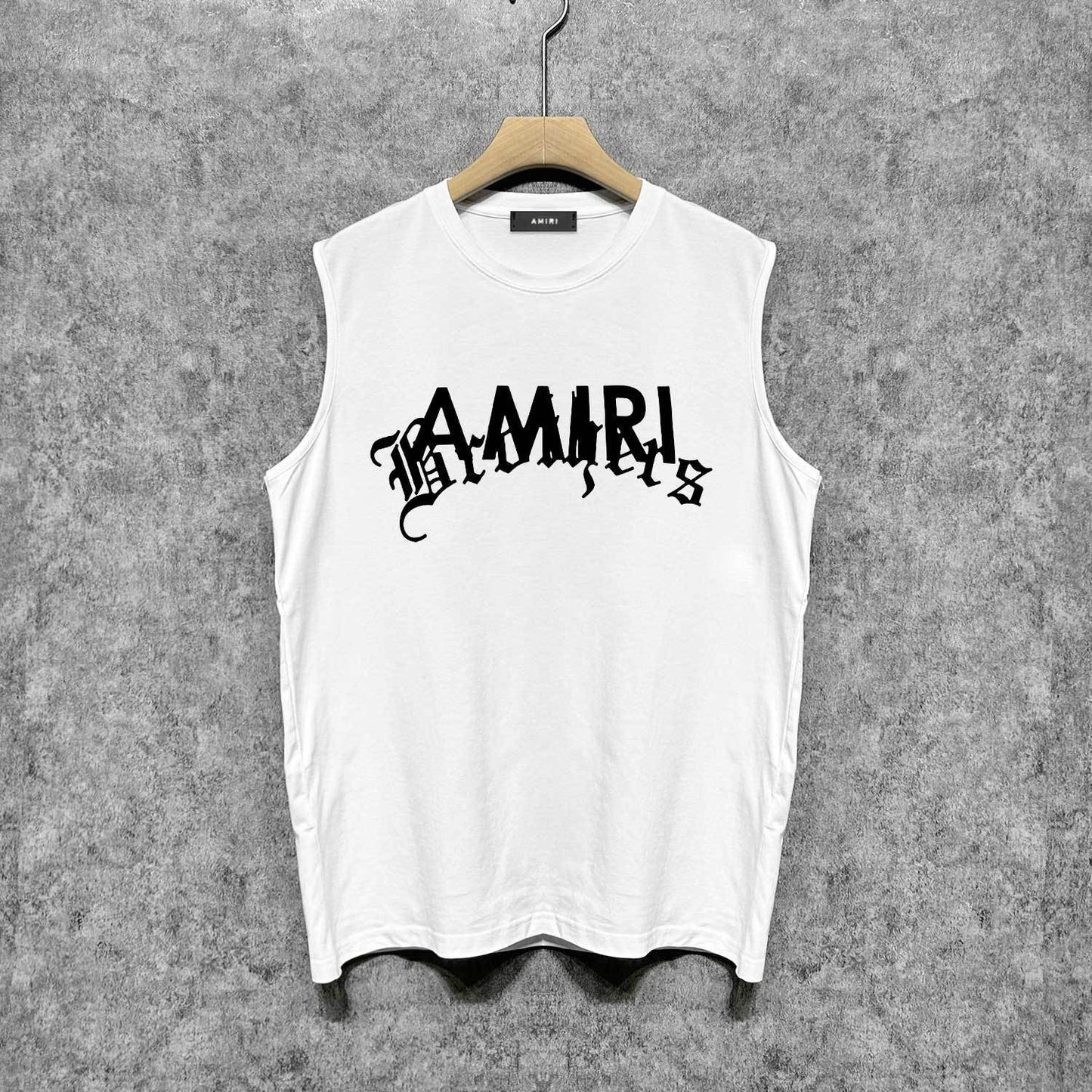 Amiri tank top letter cross printing