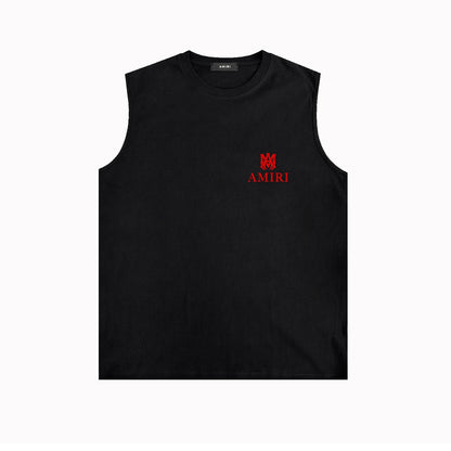 Amiri tank top small spider letter horizontal stripprinting