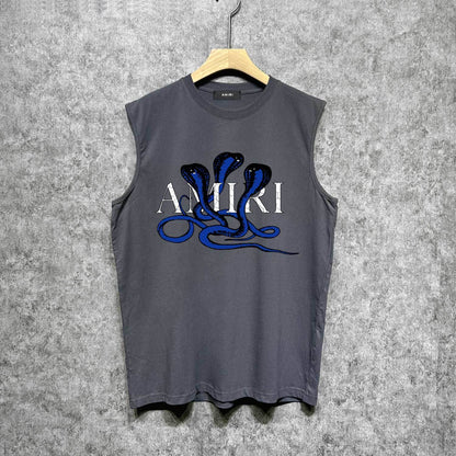 Amiri tank top new font cobra printing