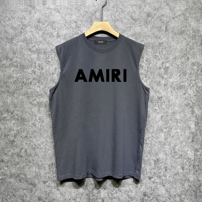 Amiri tank top thick flat simple letterprinting