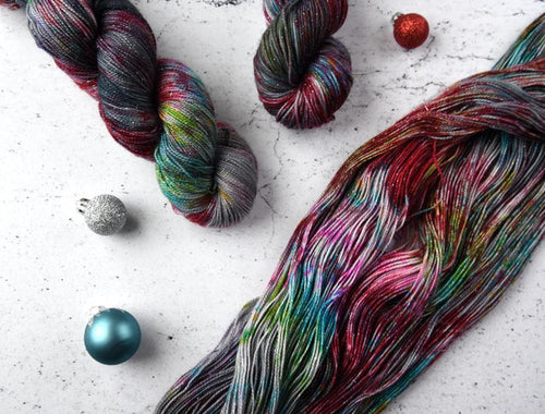 Destination Yarn fingering weight yarn Downtown Holiday Lights - PREORDER