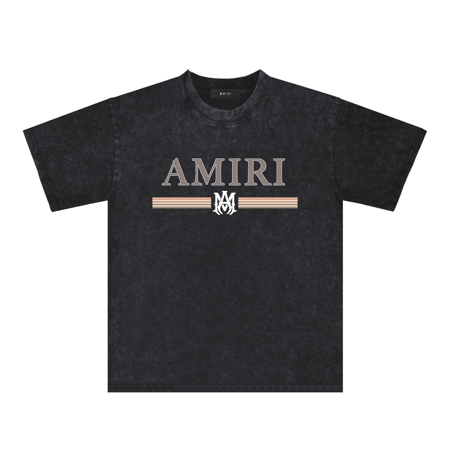 Amiri Washed Distressed T Shirt Printed Trendy Pure Cotton