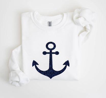 Glitter anchor Sweatshirt