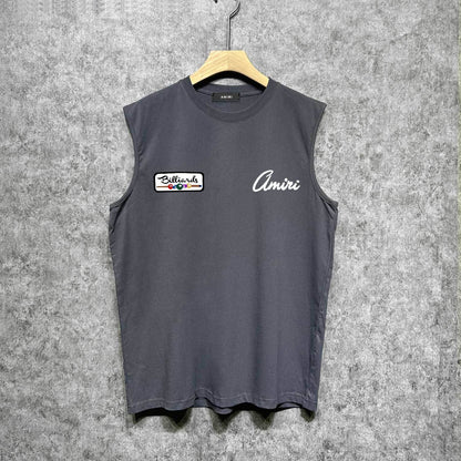 Amiri tank top billiards sketch printing