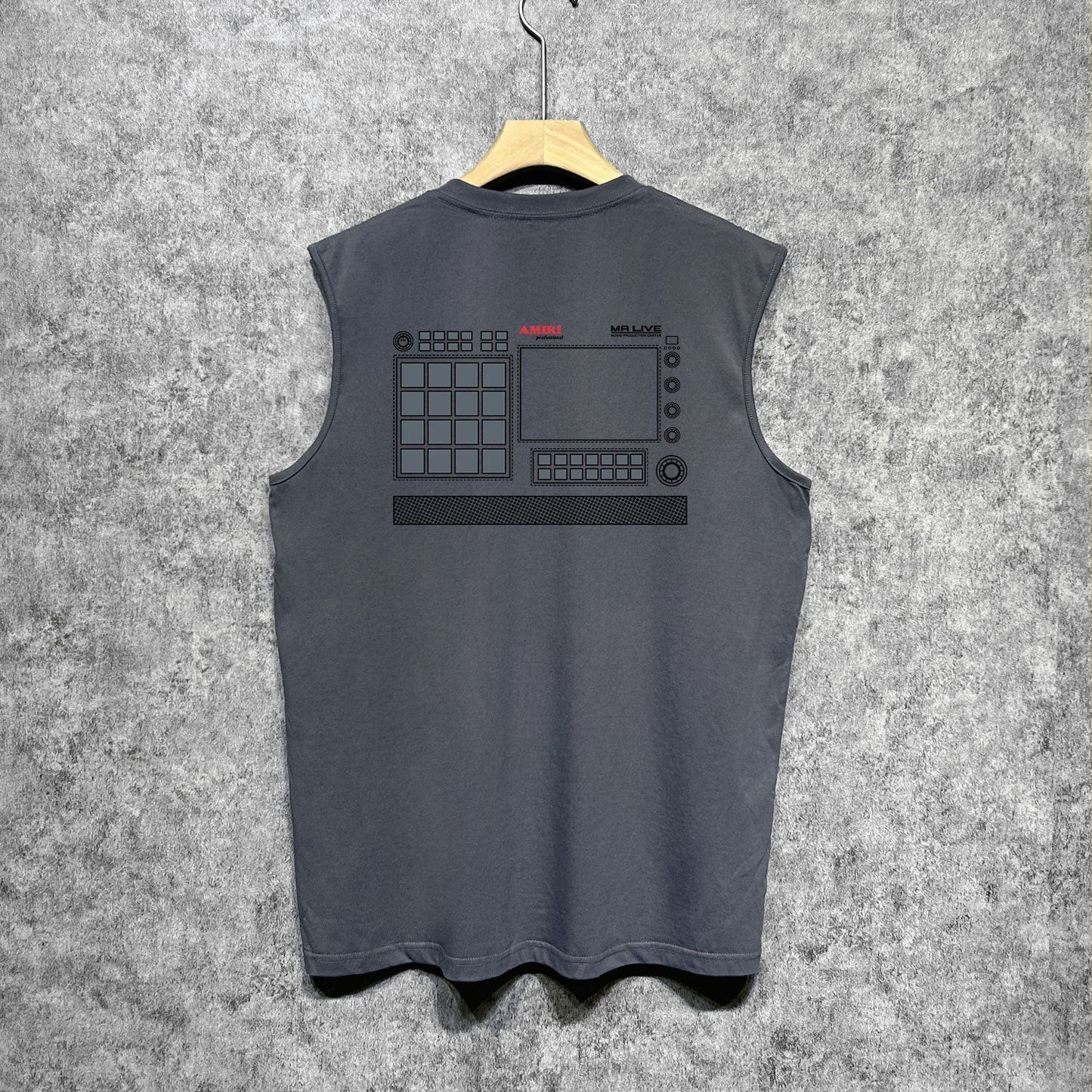 Amiri tank top tv channel printing