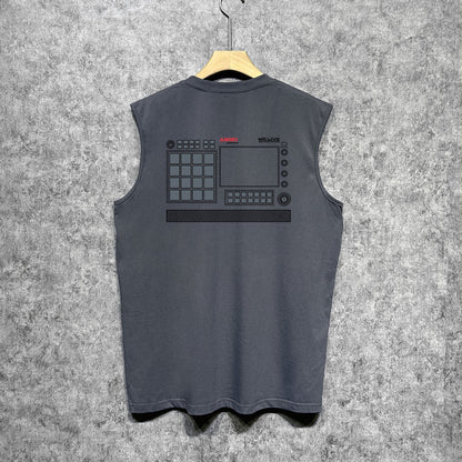 Amiri tank top tv channel printing