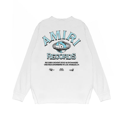 Amiri Long Sleeved Shirt Printed Trendy Pure Cotton